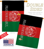 We Pray For Kabul - Support Inspirational Vertical Impressions Decorative Flags HG170228 Made In USA