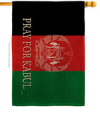 We Pray For Kabul - Support Inspirational Vertical Impressions Decorative Flags HG170228 Made In USA