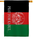 We Pray For Kabul - Support Inspirational Vertical Impressions Decorative Flags HG170228 Made In USA