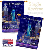 Untied We Stand Las Vegas - Support Inspirational Vertical Impressions Decorative Flags HG192040 Made In USA