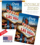Pray for Las Vegas - Support Inspirational Vertical Impressions Decorative Flags HG192041 Made In USA