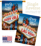 Pray for Las Vegas - Support Inspirational Vertical Impressions Decorative Flags HG192041 Made In USA