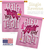 Her Fight is My Fight - Support Inspirational Vertical Impressions Decorative Flags HG192328 Made In USA