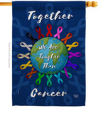We are Together - Support Inspirational Vertical Impressions Decorative Flags HG192419 Made In USA