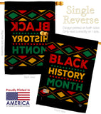 Black History Month - Support Inspirational Vertical Impressions Decorative Flags HG192423 Made In USA