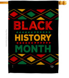 Black History Month - Support Inspirational Vertical Impressions Decorative Flags HG192423 Made In USA