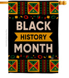 Celebrate Black History Month - Support Inspirational Vertical Impressions Decorative Flags HG192425 Made In USA