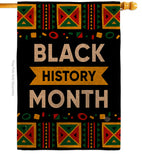 Celebrate Black History Month - Support Inspirational Vertical Impressions Decorative Flags HG192425 Made In USA