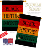 Black History Month Afro - Support Inspirational Vertical Impressions Decorative Flags HG192428 Made In USA