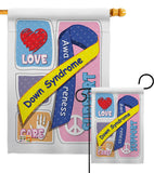 Down Syndrome - Support Inspirational Vertical Impressions Decorative Flags HG115088 Made In USA