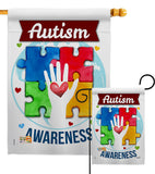 Hope for Autism Awareness - Support Inspirational Vertical Impressions Decorative Flags HG137047 Made In USA