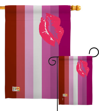 Lipstick lesbian - Support Inspirational Vertical Impressions Decorative Flags HG148014 Made In USA