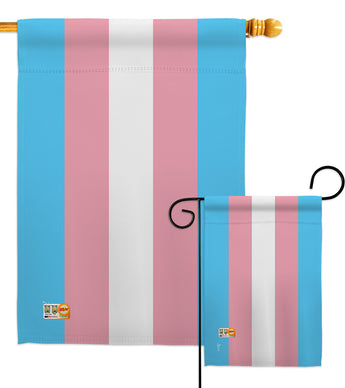 Transgender - Support Inspirational Vertical Impressions Decorative Flags HG148024 Made In USA