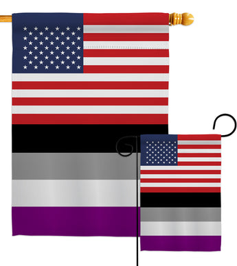 US Asexua - Support Inspirational Vertical Impressions Decorative Flags HG148027 Made In USA