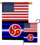 US BDSM rights - Support Inspirational Vertical Impressions Decorative Flags HG148028 Made In USA