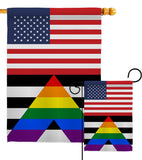 US Straight Allies For Equality - Support Inspirational Vertical Impressions Decorative Flags HG148048 Made In USA