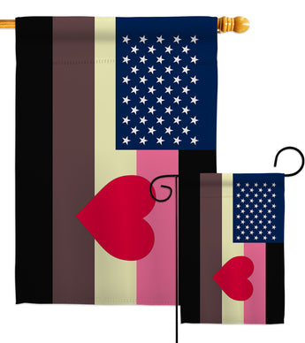 US Fat Pride - Support Inspirational Vertical Impressions Decorative Flags HG148648 Made In USA