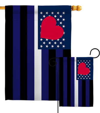 US Leather Pride - Support Inspirational Vertical Impressions Decorative Flags HG148654 Made In USA