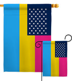 US Pansexual pride - Support Inspirational Vertical Impressions Decorative Flags HG148658 Made In USA