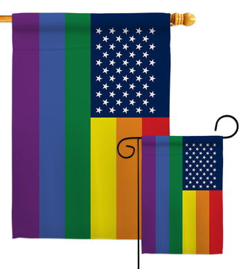 US Pride - Support Inspirational Vertical Impressions Decorative Flags HG148666 Made In USA
