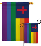 Christian Pride - Support Inspirational Vertical Impressions Decorative Flags HG148667 Made In USA