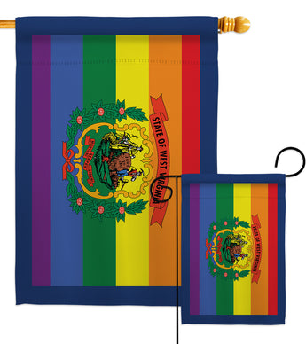 West Virginia Pride - Support Inspirational Vertical Impressions Decorative Flags HG148684 Made In USA