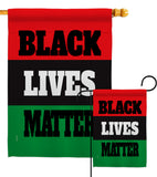Black Lives Awareness - Support Inspirational Vertical Impressions Decorative Flags HG170020 Made In USA