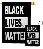 BLM Civil Rights - Support Inspirational Vertical Impressions Decorative Flags HG170051 Made In USA