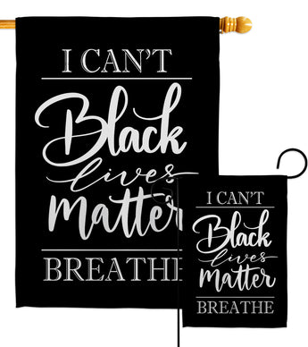 I Can't Breathe - Support Inspirational Vertical Impressions Decorative Flags HG170060 Made In USA