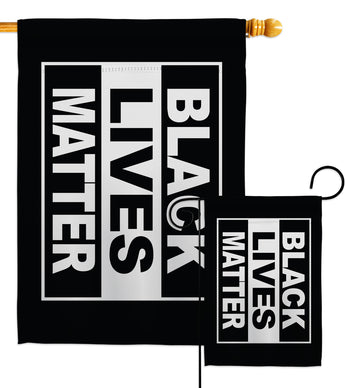 Black Lives Matter - Support Inspirational Vertical Impressions Decorative Flags HG170062 Made In USA