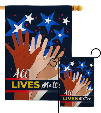 What Lives Matter - Support Inspirational Vertical Impressions Decorative Flags HG170083 Made In USA