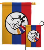 Artsakh Strong Armenia - Support Inspirational Vertical Impressions Decorative Flags HG170155 Made In USA