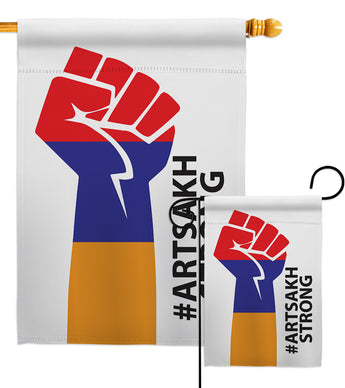 Artsakh Stay Strong - Support Inspirational Vertical Impressions Decorative Flags HG170156 Made In USA