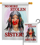 No Stolen Sister - Support Inspirational Vertical Impressions Decorative Flags HG170215 Made In USA