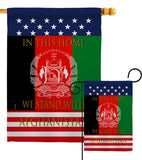 This Home Afghanistan - Support Inspirational Vertical Impressions Decorative Flags HG170218 Made In USA