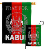 Pray For Kabul - Support Inspirational Vertical Impressions Decorative Flags HG170219 Made In USA