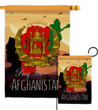 Afghanistan We Pray - Support Inspirational Vertical Impressions Decorative Flags HG170222 Made In USA