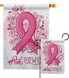 Pink Power - Support Inspirational Vertical Impressions Decorative Flags HG192331 Made In USA