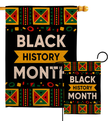 Celebrate Black History Month - Support Inspirational Vertical Impressions Decorative Flags HG192425 Made In USA