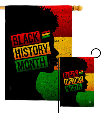 African History Month - Support Inspirational Vertical Impressions Decorative Flags HG192430 Made In USA