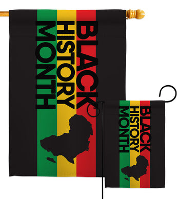 Black History - Support Inspirational Vertical Impressions Decorative Flags HG192431 Made In USA