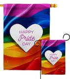 My Heart With Pride - Support Inspirational Vertical Impressions Decorative Flags HG192695 Made In USA