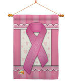 Support A Cure - Support Inspirational Vertical Impressions Decorative Flags HG115086 Made In USA