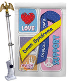 Down Syndrome - Support Inspirational Vertical Impressions Decorative Flags HG115088 Made In USA