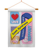 Down Syndrome - Support Inspirational Vertical Impressions Decorative Flags HG115088 Made In USA