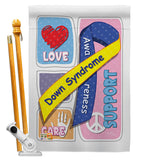 Down Syndrome - Support Inspirational Vertical Impressions Decorative Flags HG115088 Made In USA