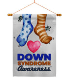 Down Syndrome Awareness - Support Inspirational Vertical Impressions Decorative Flags HG115215 Made In USA