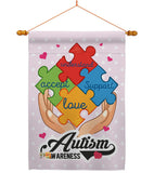 Autism Awareness Support - Support Inspirational Vertical Impressions Decorative Flags HG137046 Made In USA