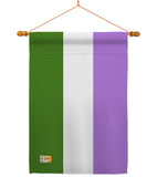 Genderqueer pride - Support Inspirational Vertical Impressions Decorative Flags HG148009 Made In USA