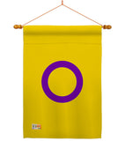 Intersex - Support Inspirational Vertical Impressions Decorative Flags HG148010 Made In USA